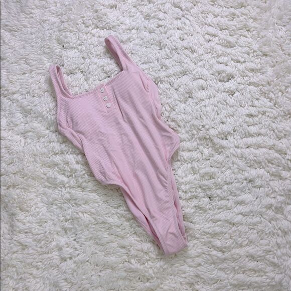 Stoney Clover Lane X Target Ribbed Henley Swimsuit - Picture 2 of 7